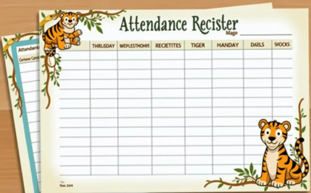 Teachers Attendance Register Cover Decoration