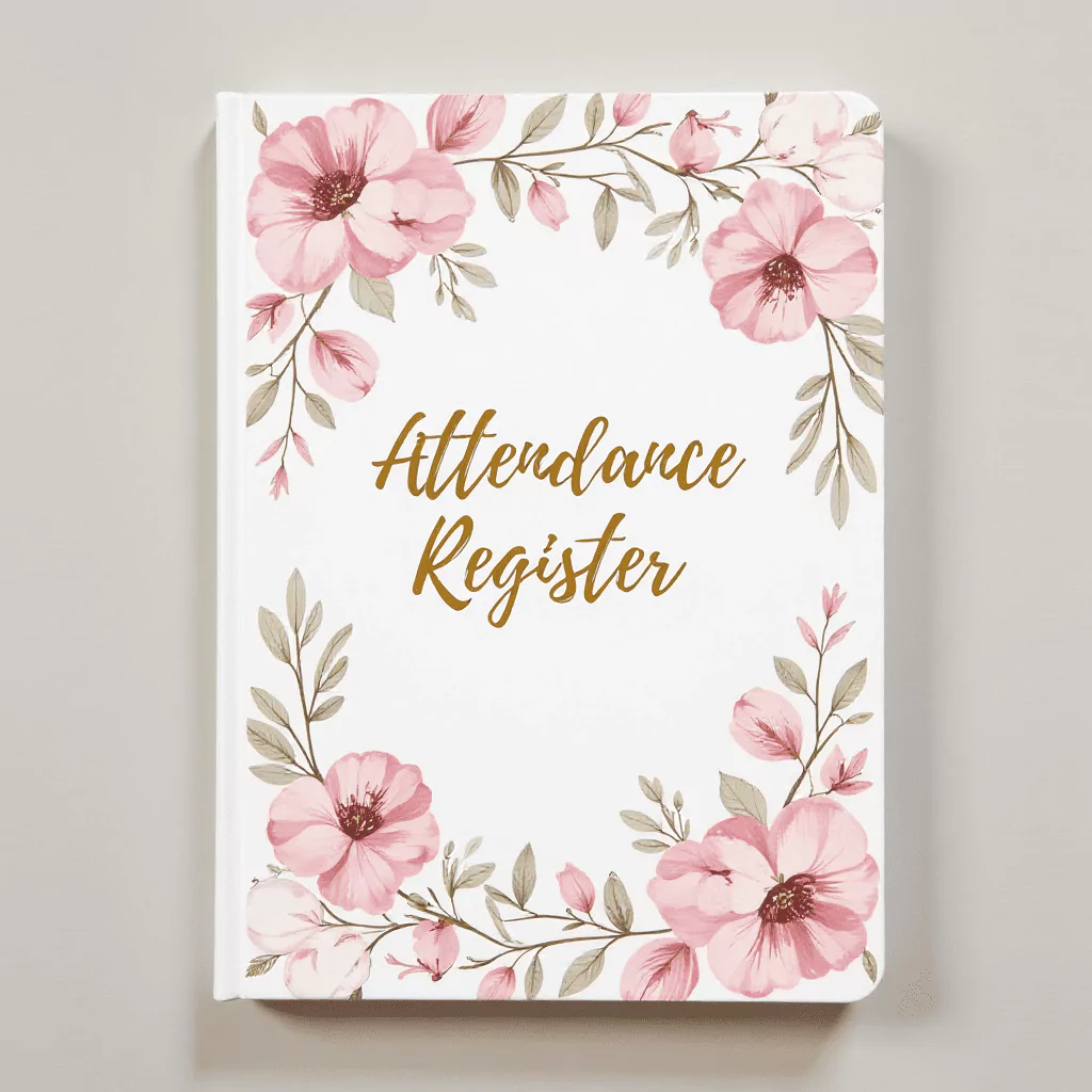 Teachers Attendance Register Cover Decoration