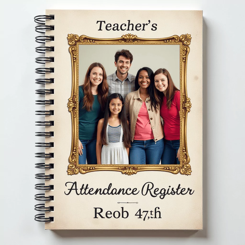 Teachers Attendance Register Cover Decoration