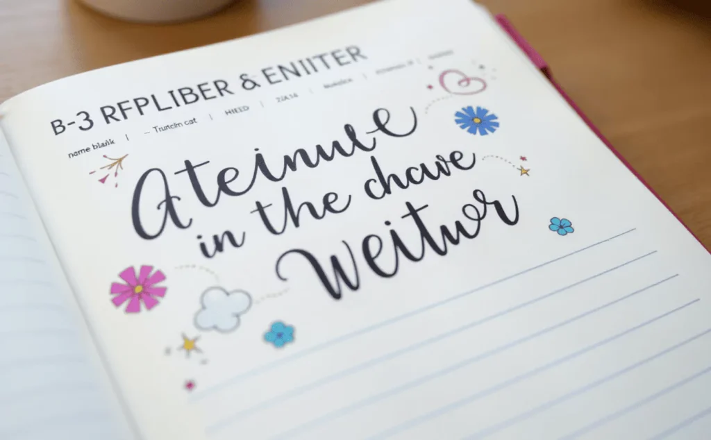 Teachers Attendance Register Cover Decoration