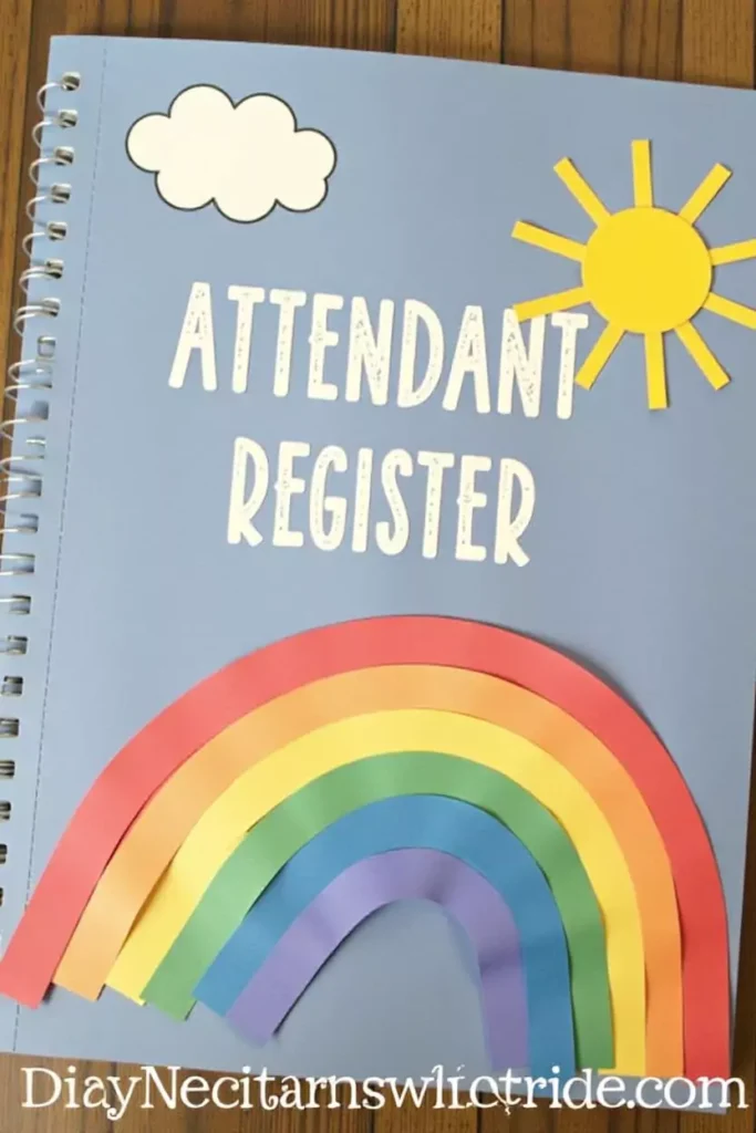 Teachers Attendance Register Cover Decoration
