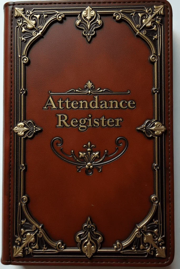 Teachers Attendance Register Cover Decoration