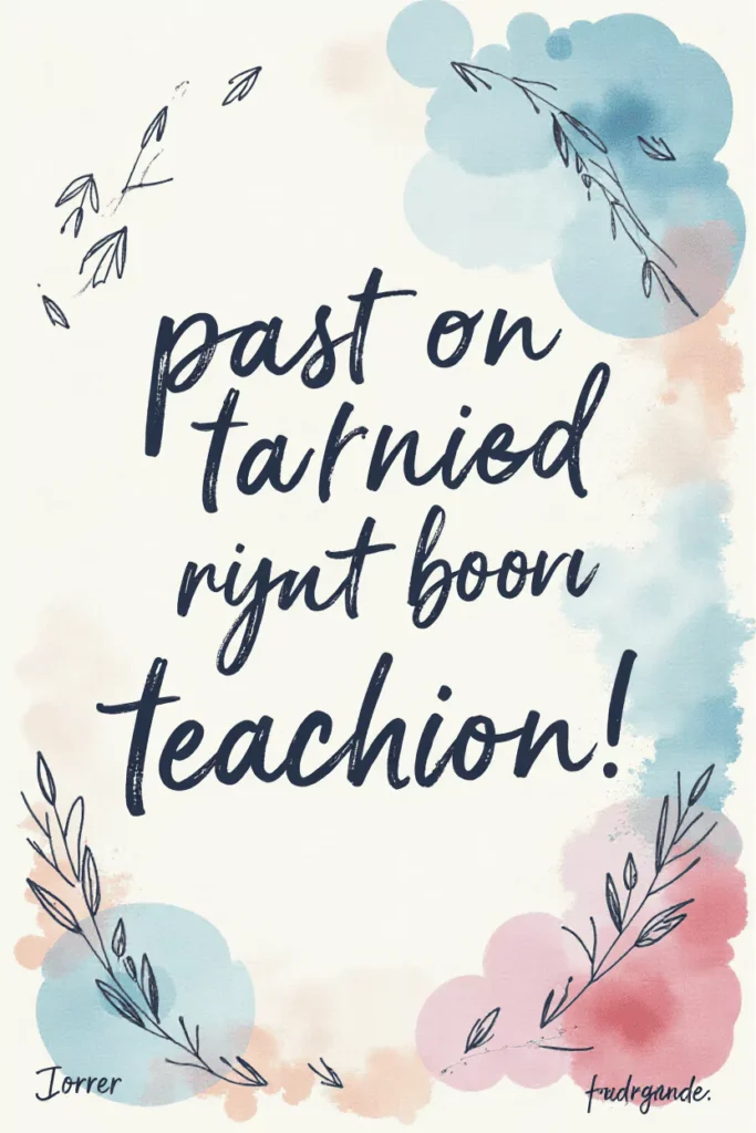 Teachers Attendance Register Cover Decoration